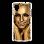 Coque LG Nexus 5 Femme couleur or