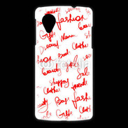 Coque LG Nexus 5 Fashion mots