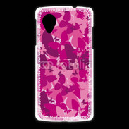Coque LG Nexus 5 Papillon rose