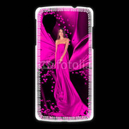 Coque LG Nexus 5 Mode robe longue fushia