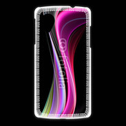 Coque LG Nexus 5 Abstract multicolor sur fond noir