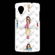Coque LG Nexus 5 Illustration fashion girl 2