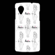 Coque LG Nexus 5 Illustration fashion girl 3