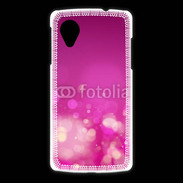 Coque LG Nexus 5 fond rose or
