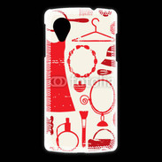 Coque LG Nexus 5 Fond fashion rouge