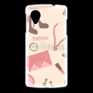 Coque LG Nexus 5 Fond fashion rose 4