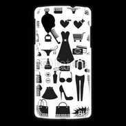 Coque LG Nexus 5 Fond fashion noir et blanc 2