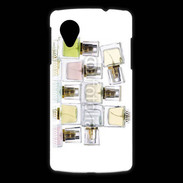 Coque LG Nexus 5 Pyramide de bouteilles de parfums