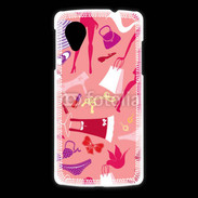 Coque LG Nexus 5 Fond fashion rose 5
