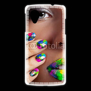 Coque LG Nexus 5 Bouche et ongles multicouleurs 5