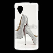 Coque LG Nexus 5 Escarpins strass argent