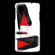Coque LG Nexus 5 Escarpins et tube de rouge à lèvres