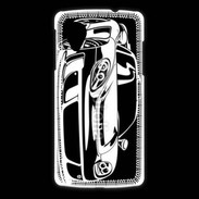 Coque LG Nexus 5 Illustration voiture de sport en noir et blanc