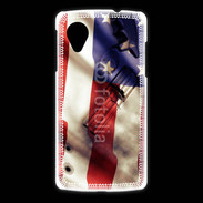 Coque LG Nexus 5 Drapeau USA avec arme