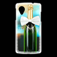 Coque LG Nexus 5 Bouteille de champagne avec noeud