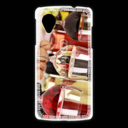 Coque LG Nexus 5 Vin blanc rosé et rouge