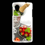 Coque LG Nexus 5 Champagne et fraises