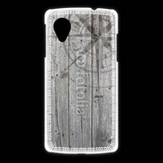 Coque LG Nexus 5 Rose des vents sur fond en bois