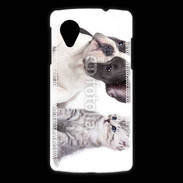 Coque LG Nexus 5 Duo chien et chat
