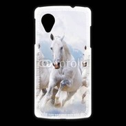 Coque LG Nexus 5 Chevaux blancs