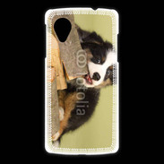 Coque LG Nexus 5 Chiot bucheron