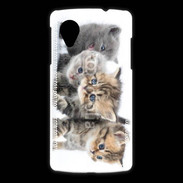Coque LG Nexus 5 Groupe de chatons 7