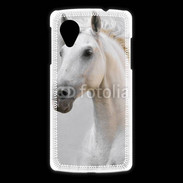 Coque LG Nexus 5 Portrait cheval blanc 11
