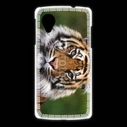 Coque LG Nexus 5 Portrait de tigre 10