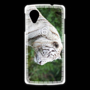 Coque LG Nexus 5 Magnifique tigre blanc