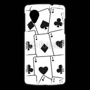 Coque LG Nexus 5 Cartes Pique et trèfle