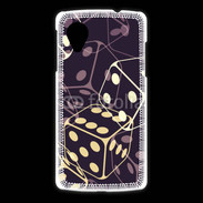 Coque LG Nexus 5 Illustration de dés noirs
