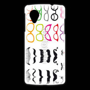 Coque LG Nexus 5 Lunette et moustache 5
