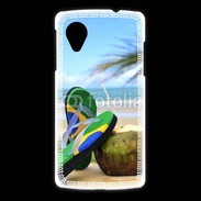 Coque LG Nexus 5 Plage Brésil et noix de coco
