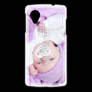 Coque LG Nexus 5 Amour de bébé en violet