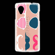 Coque LG Nexus 5 Moustache et lunettes 5