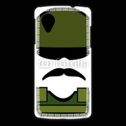 Coque LG Nexus 5 Moustache militaire
