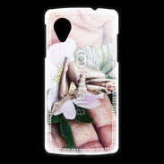 Coque LG Nexus 5 Jolie femme avec des ailes de Papillon