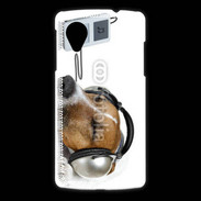 Coque LG Nexus 5 Chien écoutant de la musique