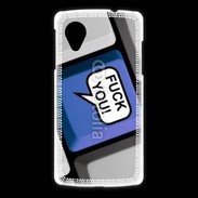 Coque LG Nexus 5 Clavier humour fuck you