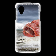 Coque LG Nexus 5 Enorme poisson chassant bateau de pêcheurs