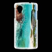 Coque LG Nexus 5 Belle plage avec tortue