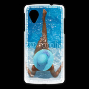 Coque LG Nexus 5 Femme à la piscine