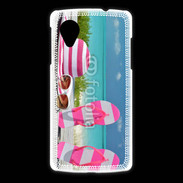 Coque LG Nexus 5 La vie en rose à la plage