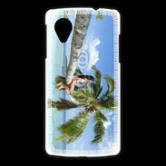 Coque LG Nexus 5 Palmier et charme sur la plage