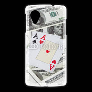 Coque LG Nexus 5 Paire d'as au poker 2
