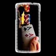 Coque LG Nexus 5 Poker paire d'as