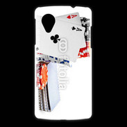 Coque LG Nexus 5 Paire d'as au poker 5