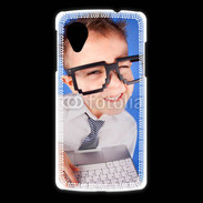 Coque LG Nexus 5 jeune Geek avec clavier