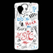 Coque LG Nexus 5 Eléments de musique en dessin