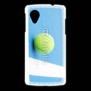 Coque LG Nexus 5 Cours de tennis béton bleu